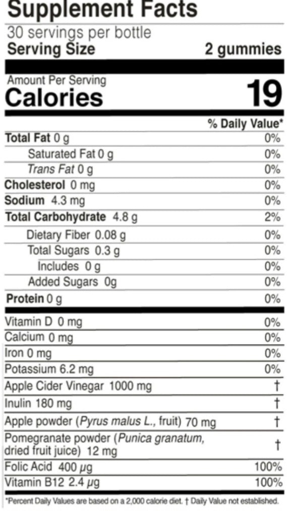 NUTRIPLUS APPLE  CIDER  VINEGAR  GUMMIES